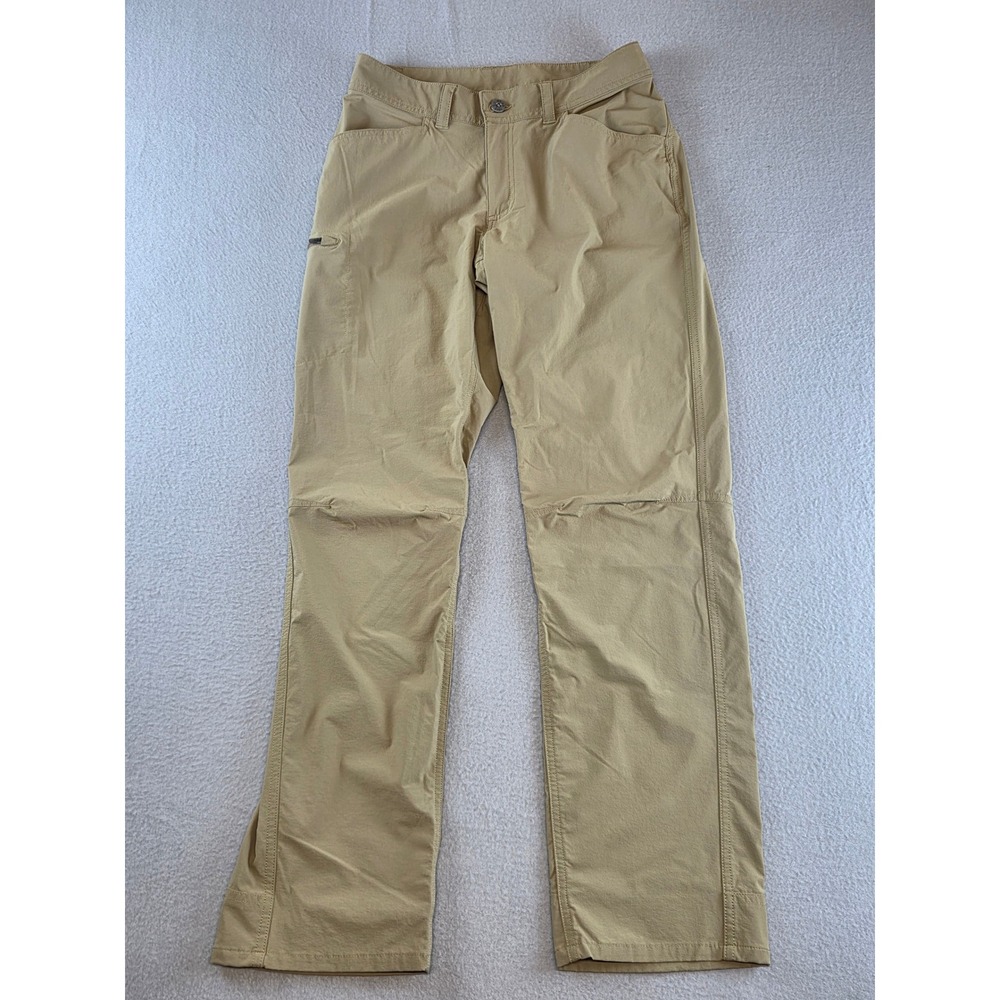 L.L.Bean No Fly Zone Hiking Pants Khaki Stretch Insect Repellent Trail Womens 4